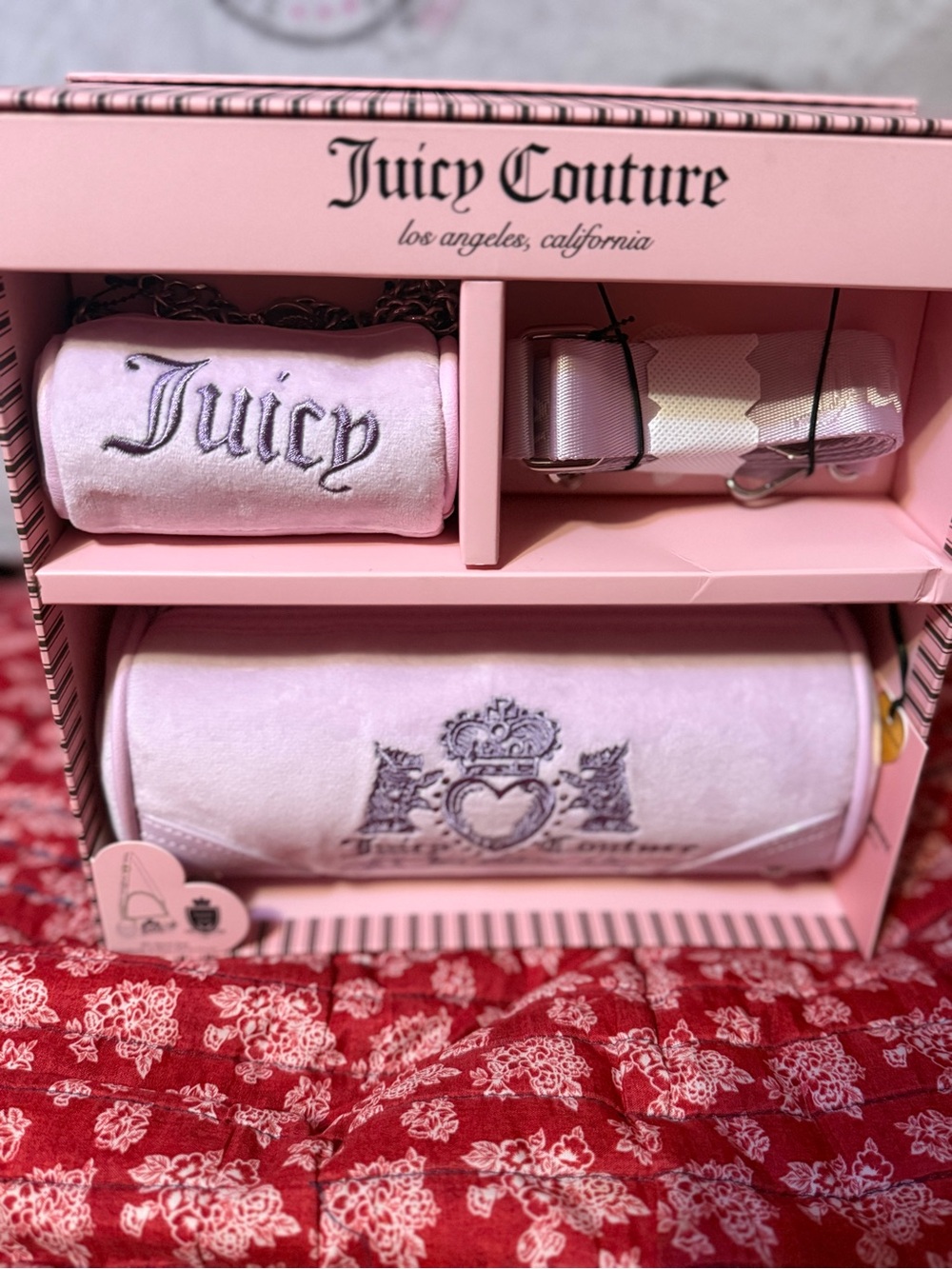 Juicy Couture Heritage barrel bag set